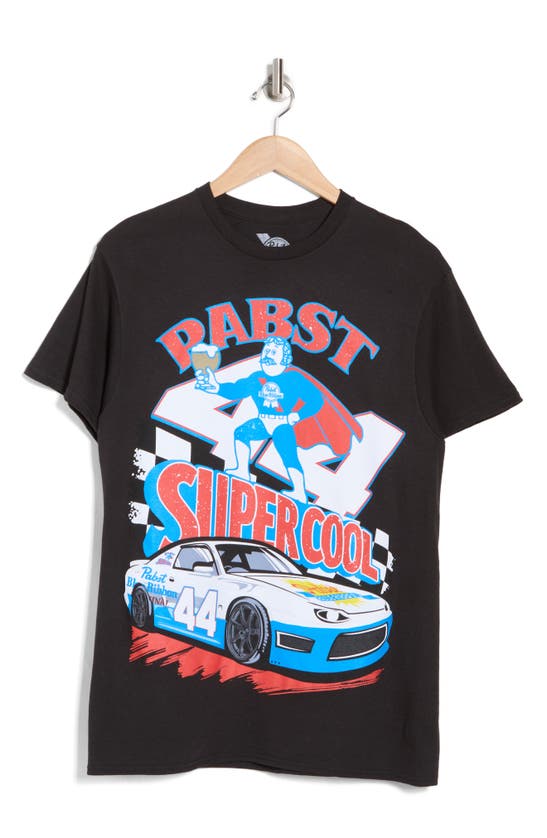 Shop Philcos Pabst Supercool Racing Cotton Graphic T-shirt In Black