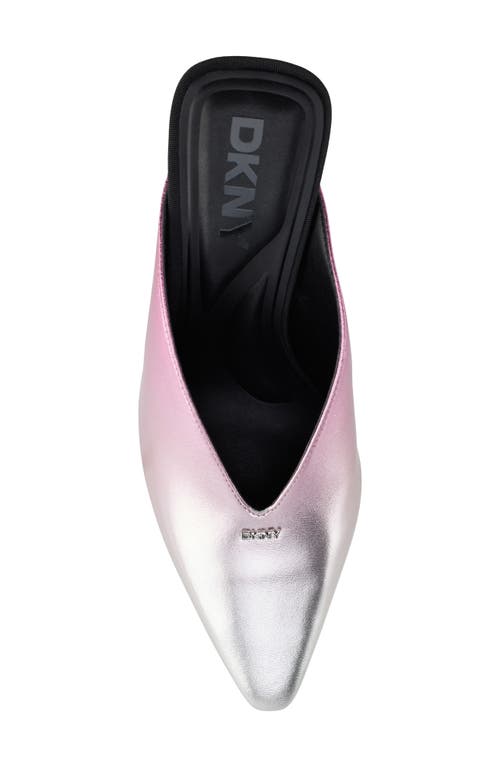Shop Dkny Cadena Mule In Rose/silver