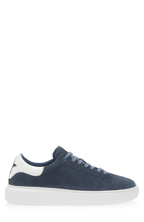 Shop G Brown Puff Low Top Suede Sneaker In Blue/white