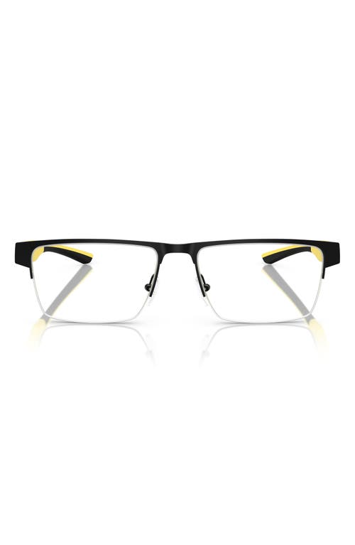 Scuderia Ferrari X  57mm Rectangular Optical Glasses In Black Grey