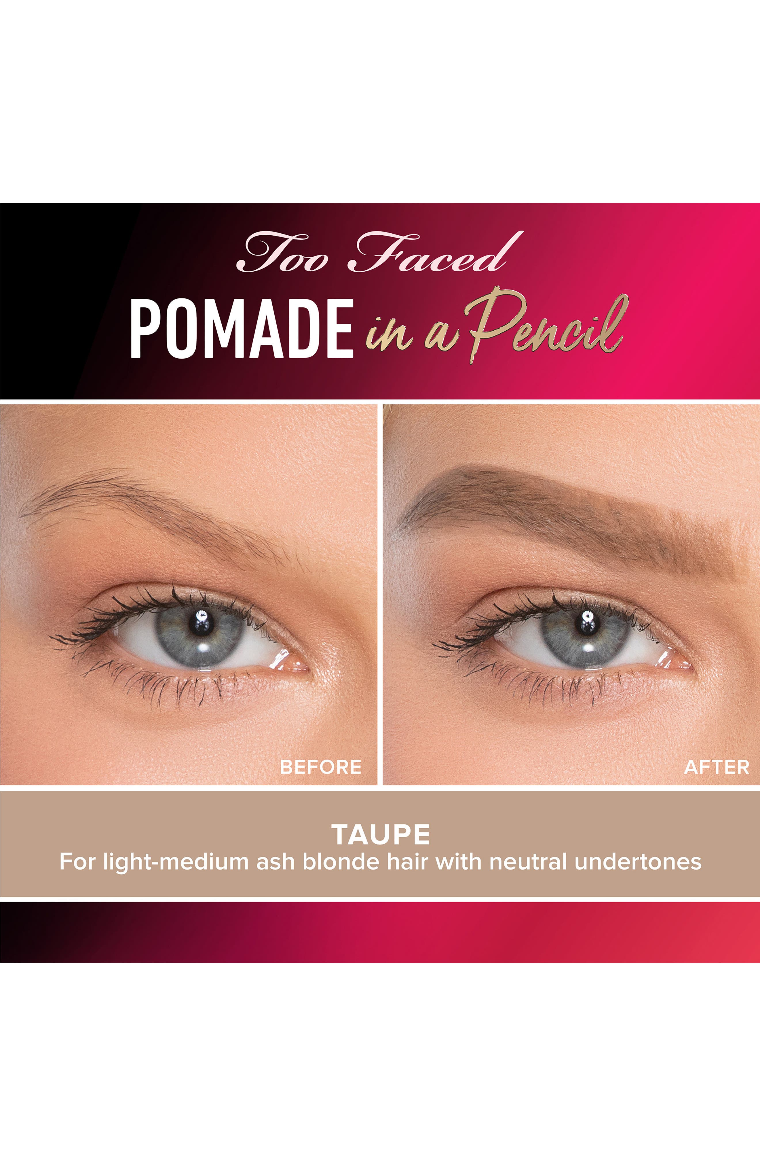 Too Faced Pomade in a Pencil Brow Shaper & Filler Nordstromrack