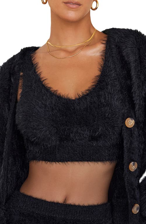 Mistress Rocks Fluffy Bralette Black at Nordstrom,