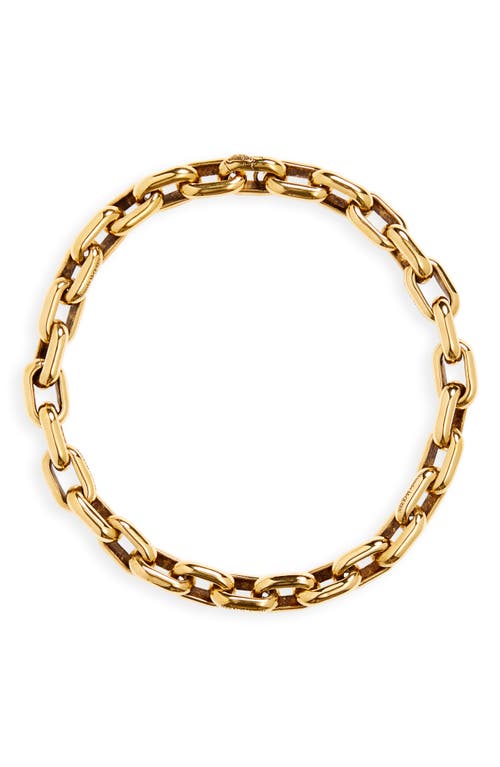 Peak Chain Necklace in Light Ant. gold