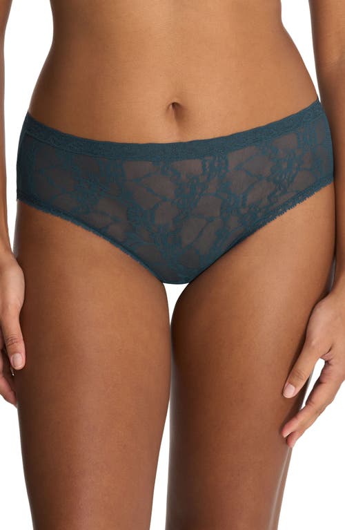 Shop Natori Bliss Allure Lace Briefs In Crystal Teal