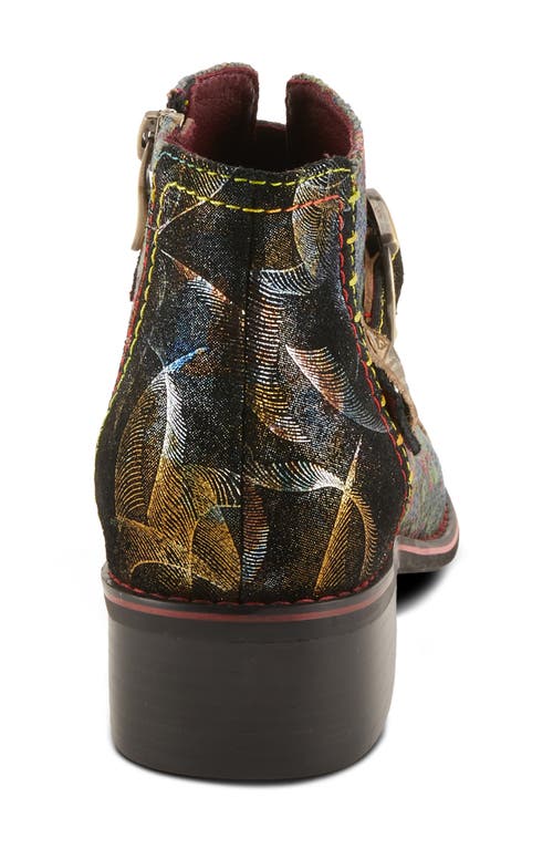L'artiste By Spring Step Georgiana Scope Bootie In Olive Multi
