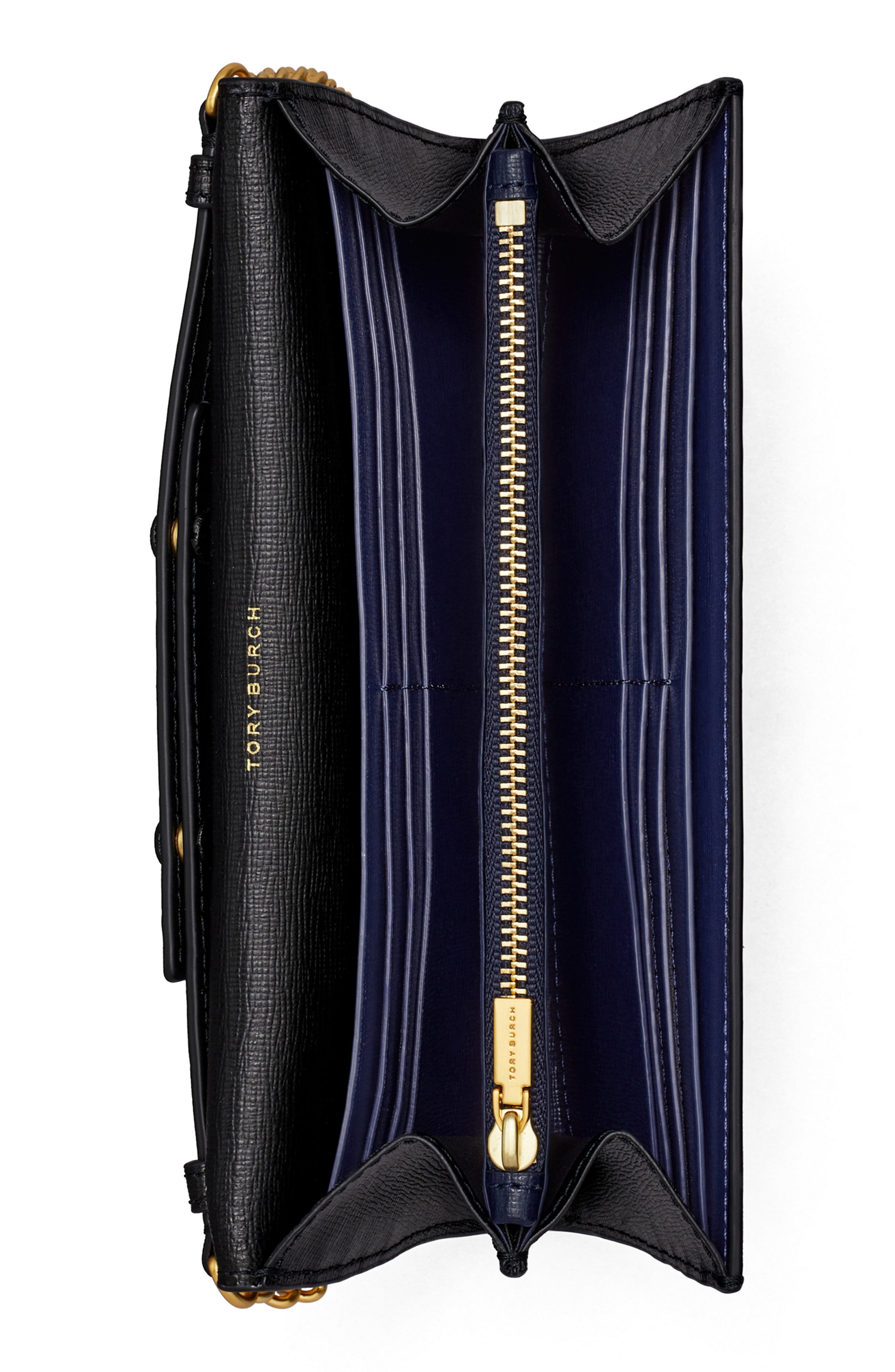 Tory Burch Robinson Leather Wallet on a Chain Nordstrom