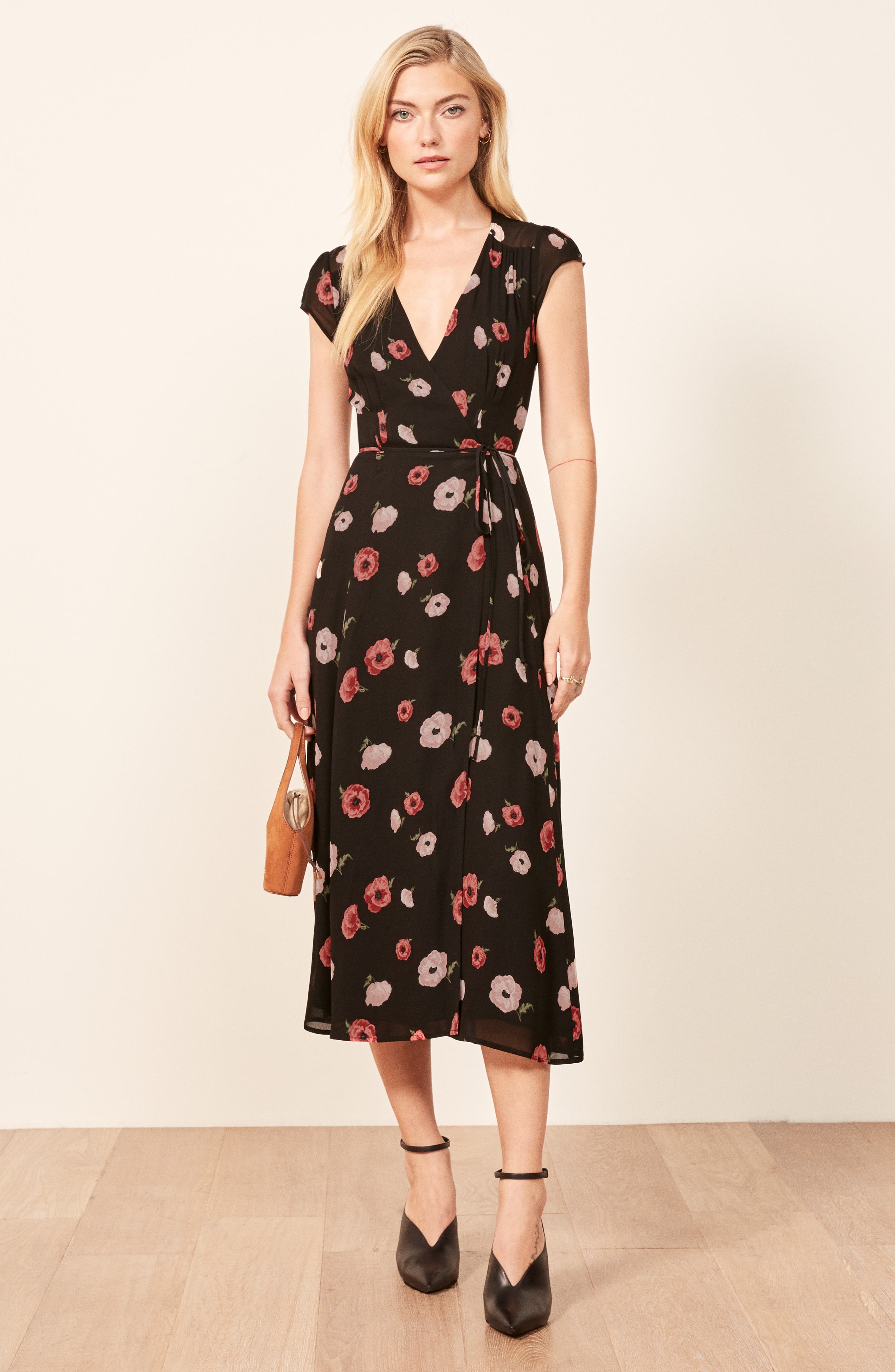 REFORMATION Midi Wrap Dress Nordstrom Rack
