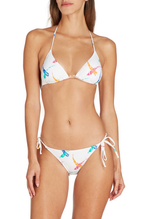 Shop Valimare Lisbon Printed Bikini Bottom In Off White