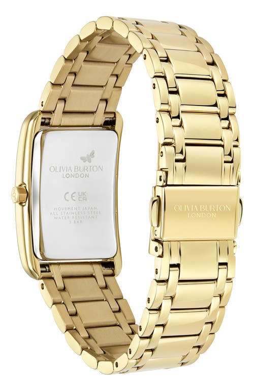 Olivia Burton Women's Grove Gold-tone Stainless Steel Watch 23mm In Gold/ Forest Green