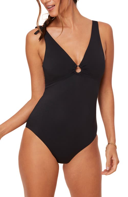 Andie The Bonita One-Piece Swimsuit in Black at Nordstrom, Size Small