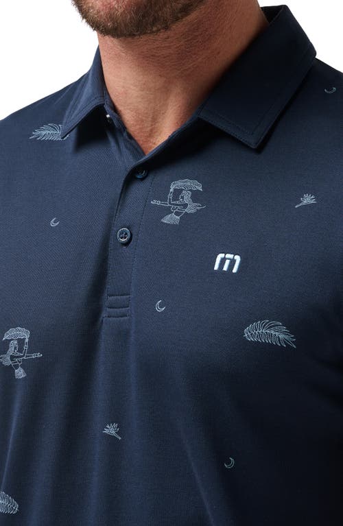 Shop Travismathew Beach Creature Polo In Total Eclipse