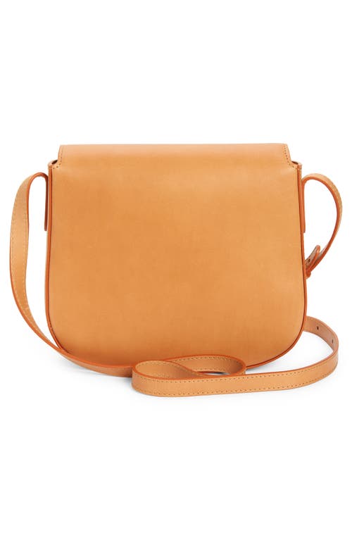 Shop Mansur Gavriel Classic Leather Crossbody Bag In Cammello