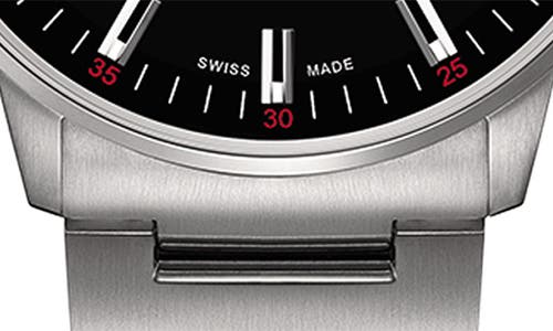 Mido Commander Chronometer Bracelet Watch, 40mm In Silver/black
