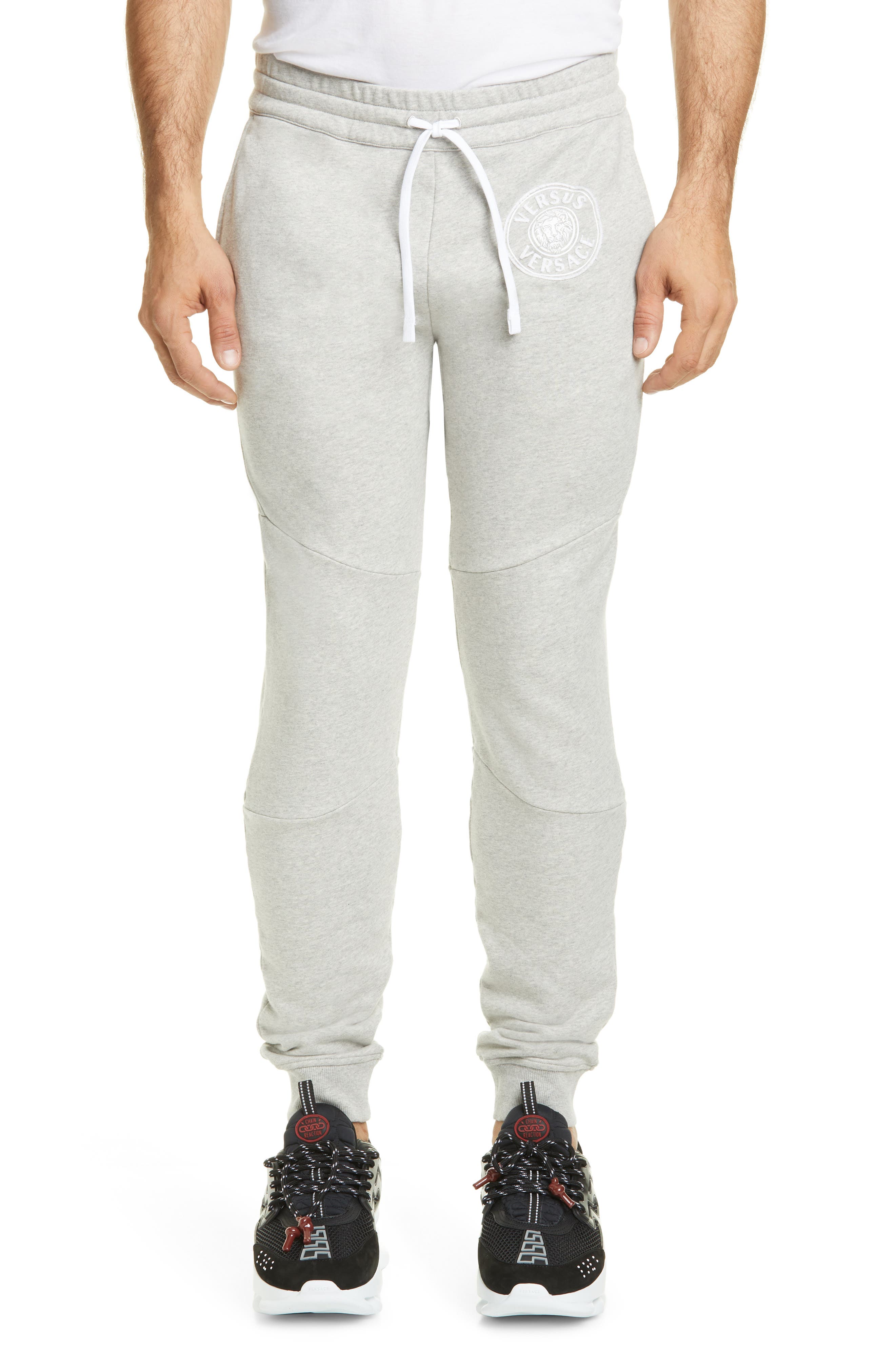 Versus Versace Logo Sweatpants, Grey