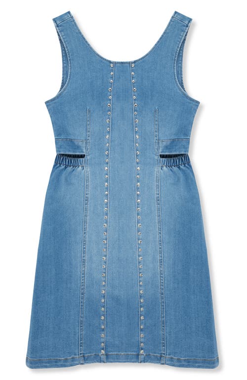 Truce Rhinestone Cutout Denim Dress at