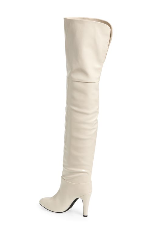 Shop Jeffrey Campbell Overlook Over The Knee Boot In Ivory