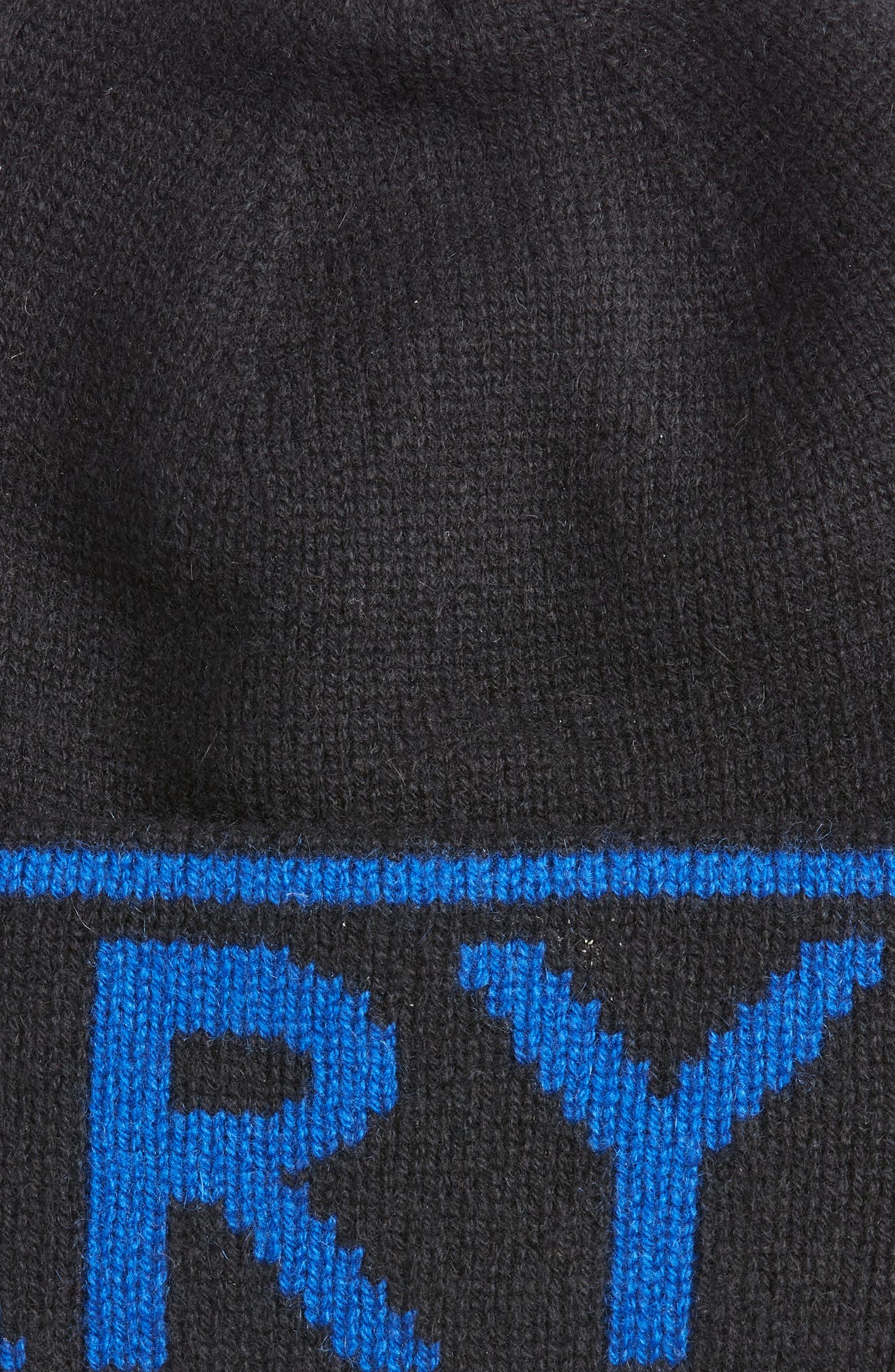 Burberry Intarsia Logo Cashmere Beanie 