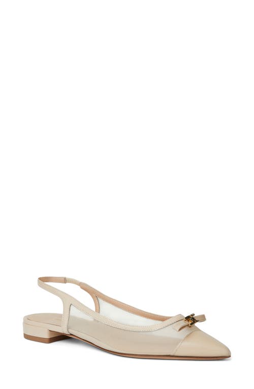 Bruno Magli Pamina Slingback Flat Sand Patent at Nordstrom,