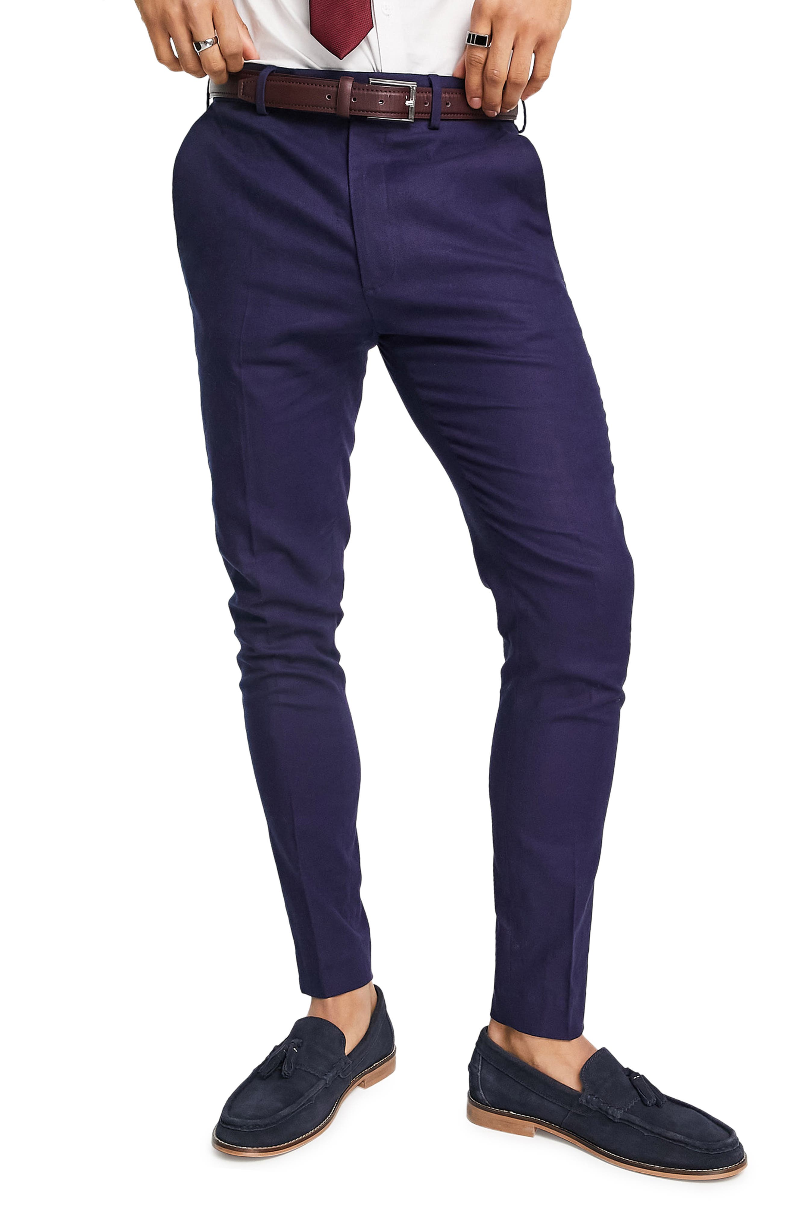 black skinny dress pants mens