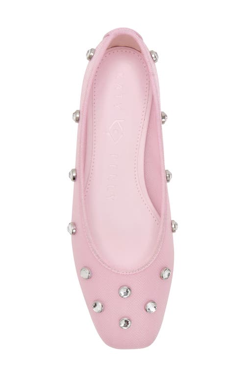 Shop Katy Perry The Evie High Crystal Ballet Flat In Quartz