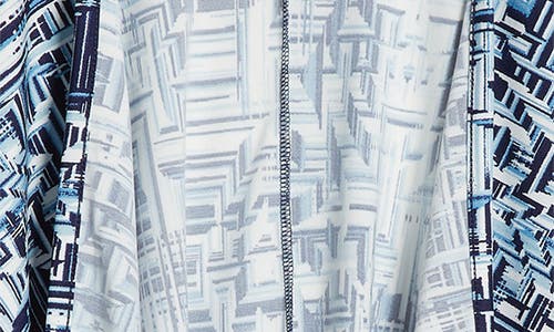24SEVEN COMFORT APPAREL 24SEVEN COMFORT APPAREL ABSTRACT PRINT OPEN FRONT CARDIGAN 