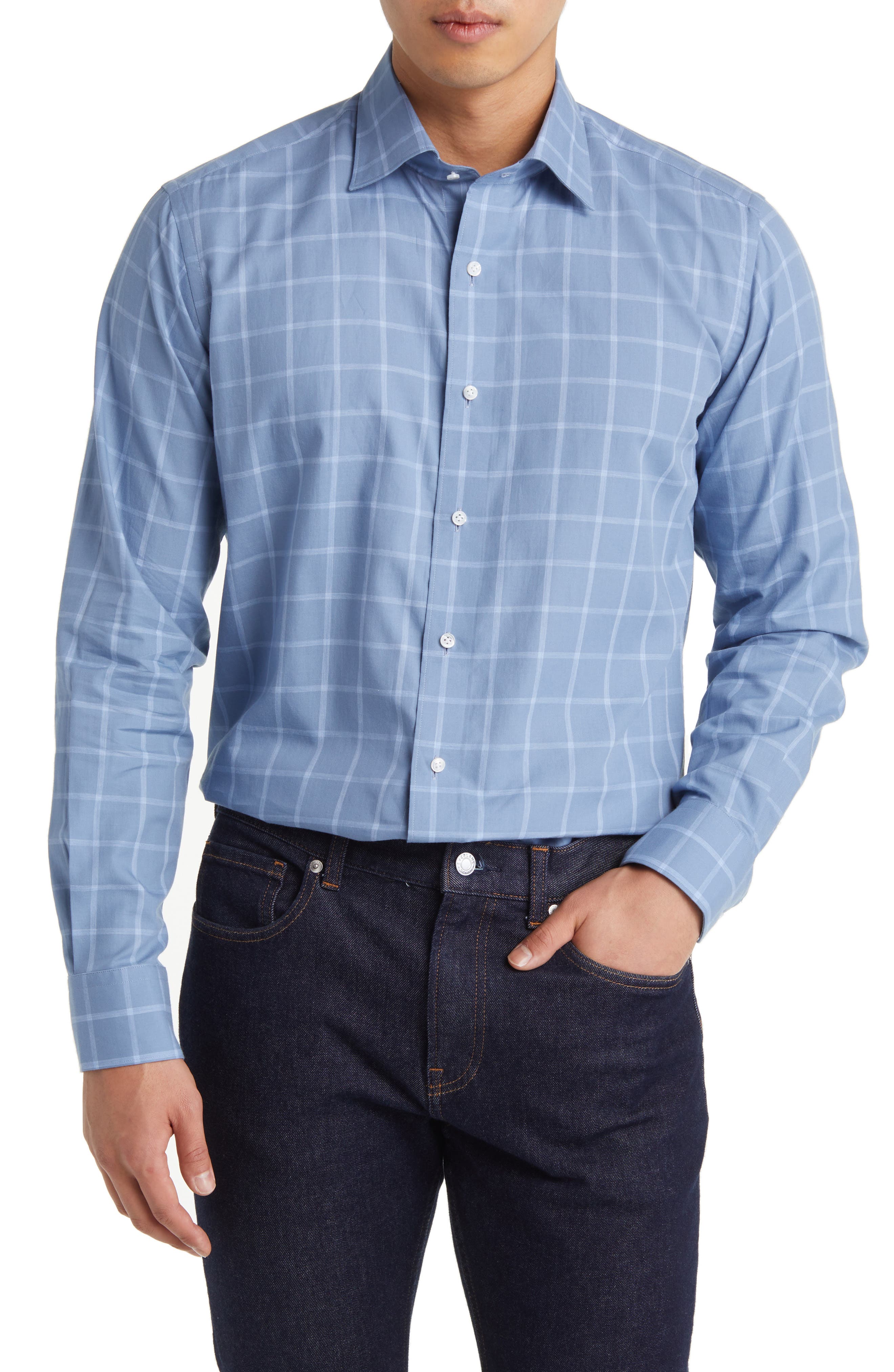 Peter Millar Crown Men's Hanford Performance Twill Sport Shirt –