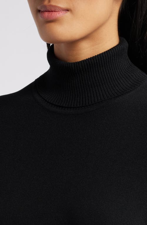 Shop Anne Klein Turtleneck Sweater In Anne Black