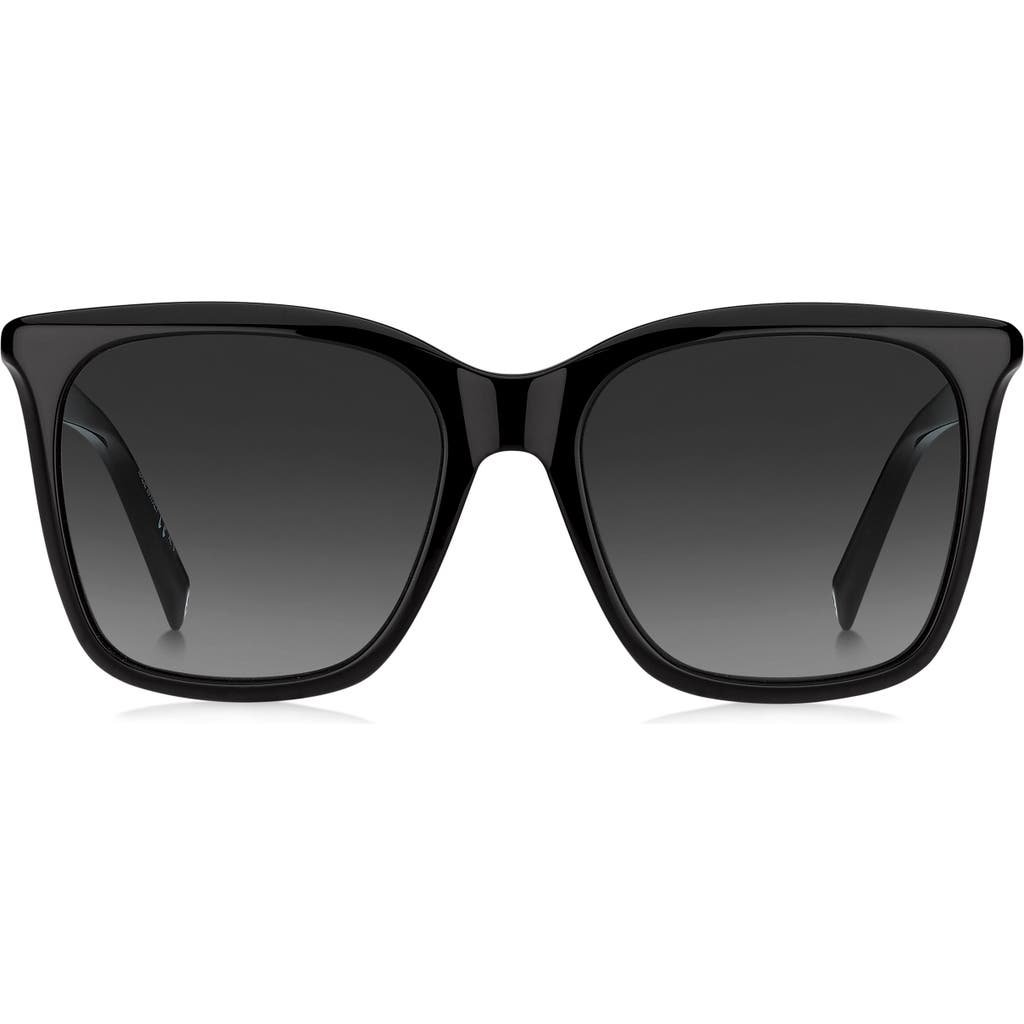 Givenchy 56mm Gradient Rectangle Sunglasses In Black