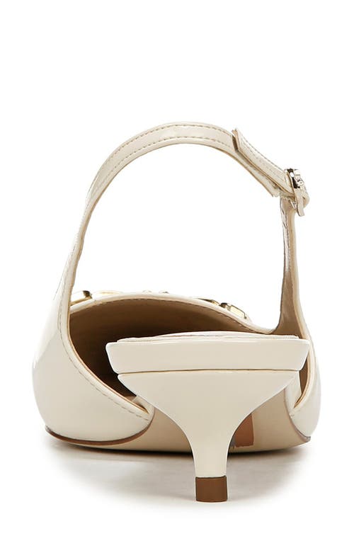 SAM EDELMAN SAM EDELMAN FARRAH KITTEN HEEL POINTED TOE SLINGBACK PUMP 