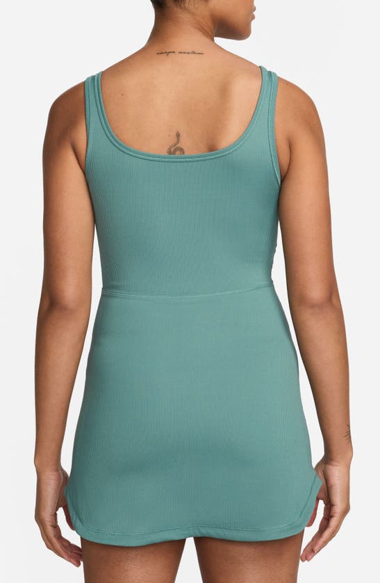 Shop Nike One Dri-fit Dress In Bicoastal/ Vapor Green/ White