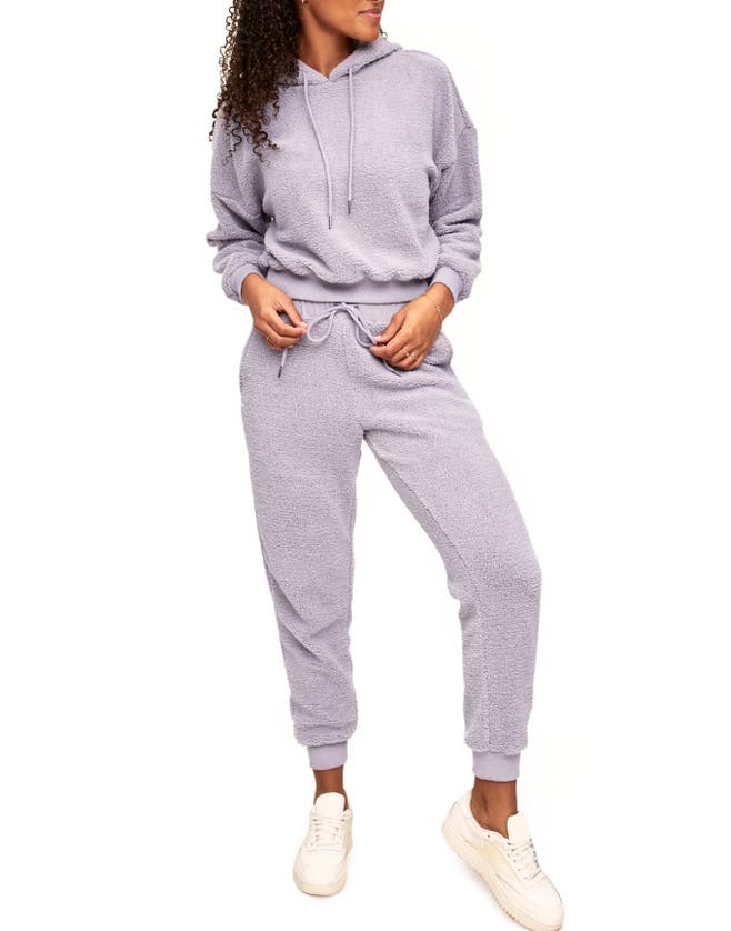 Shop Adore Me Dorothea Sweatshirt & Pant Set In Medium Purple