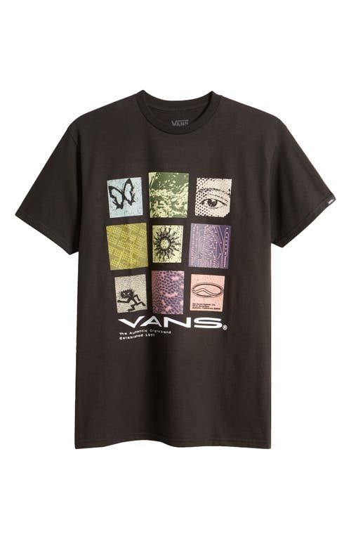 Vans Cluster 66 Cotton Graphic T-shirt In Black