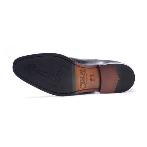 Carlos Santana Arlo Cap-toe Oxford In Black