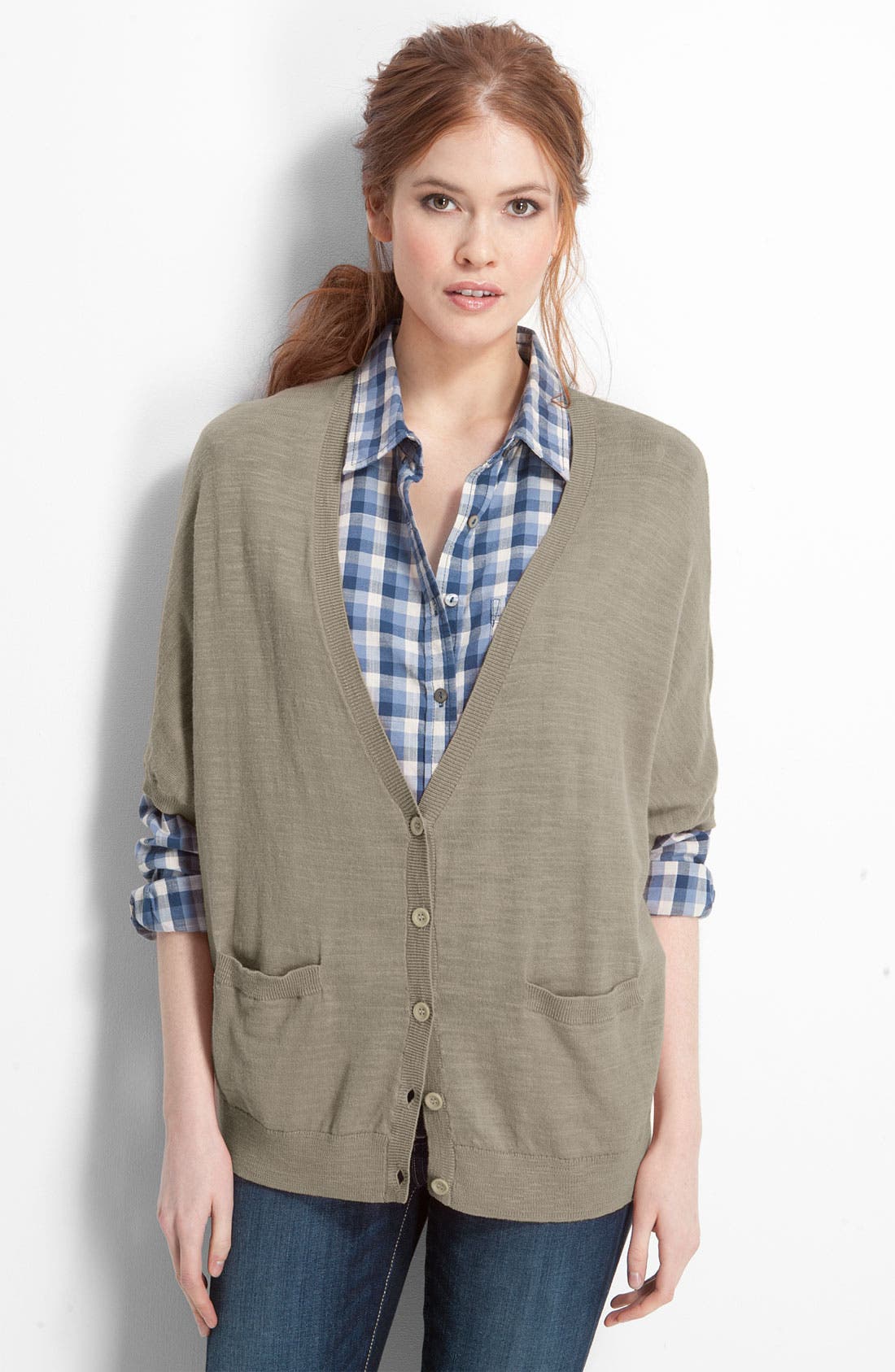 Caslon® Elbow Sleeve VNeck Cardigan Nordstrom