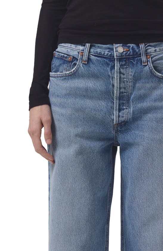 Agolde Low Slung Baggy Wide-leg Organic-blend Jeans In Libertine