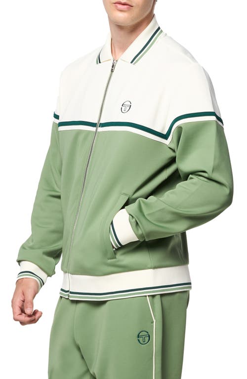 Shop Sergio Tacchini Olmi Track Jacket In Hedge Green