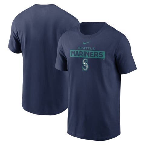 Seattle Mariners Stitches Youth Snow T-Shirt - Heathered Navy