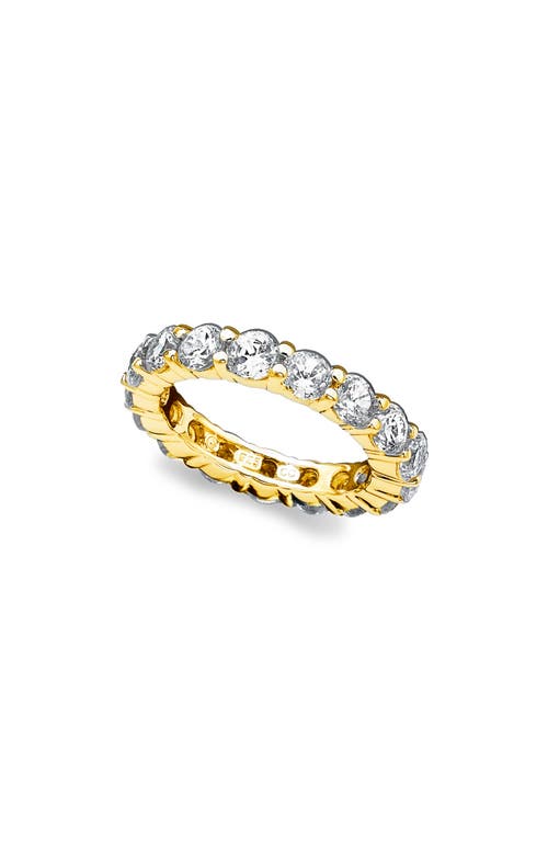 Crislu Cubic Zirconia Eternity Ring in Gold at Nordstrom, Size 7 Us
