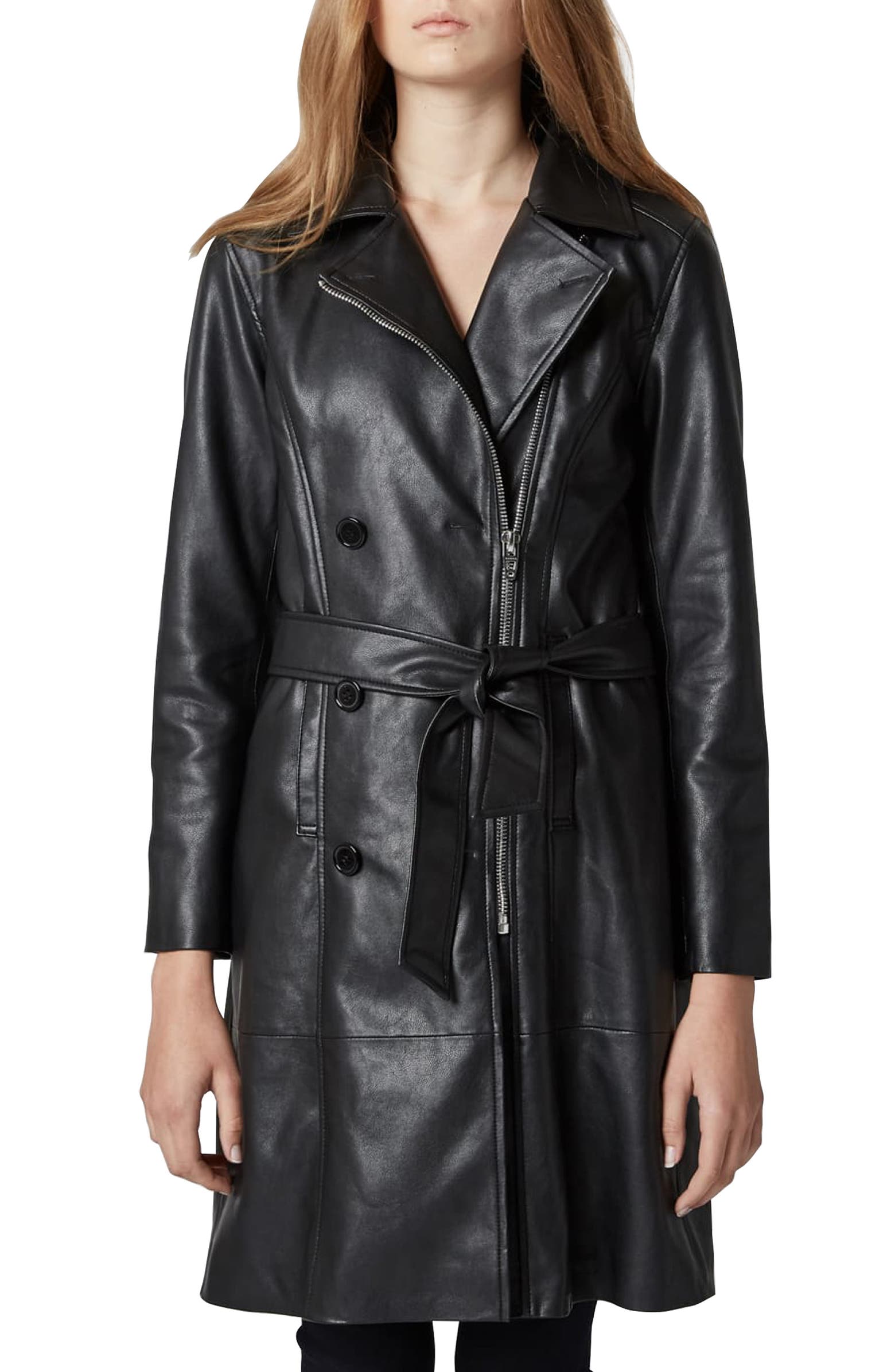 Blanknyc Faux Leather Trench Coat Nordstrom