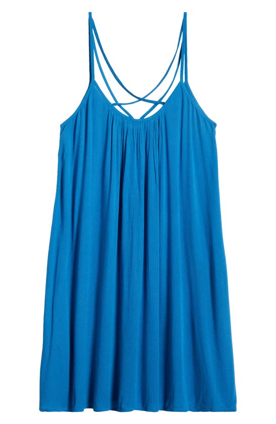 Shop Elan Cover-up Slipdress In Blue Bright