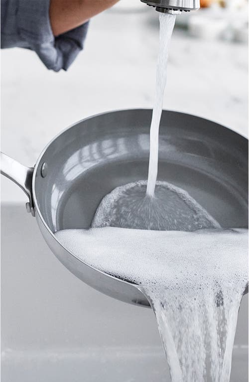 Greenpan Chatham Stainless Steel Ceramic Nonstick 8" And 10" Fry Pan Set In Stainless Steel