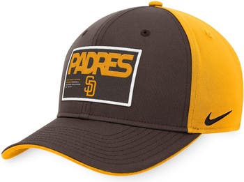 Nike Men's Nike Brown/Gold San Diego Padres Classic99 Colorblock  Performance Snapback Hat