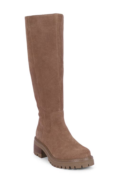 GENTLE SOULS BY KENNETH COLE Brandon Lug Sole Knee High Boot Taupe Suede at Nordstrom,