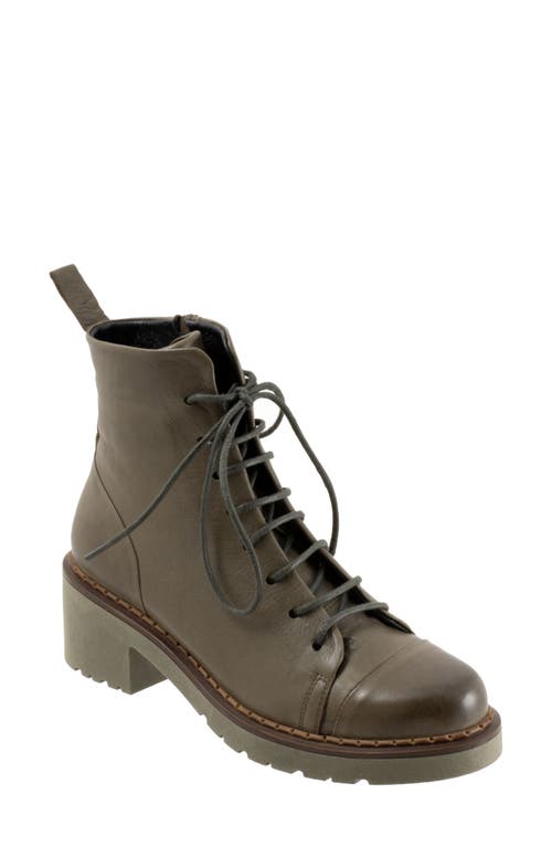 Shop Bueno Nikita Lace-up Boot In Green Khaki