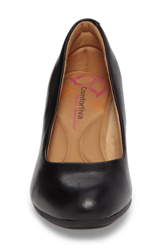 Shop Comfortiva Amora Pump In Black Leather