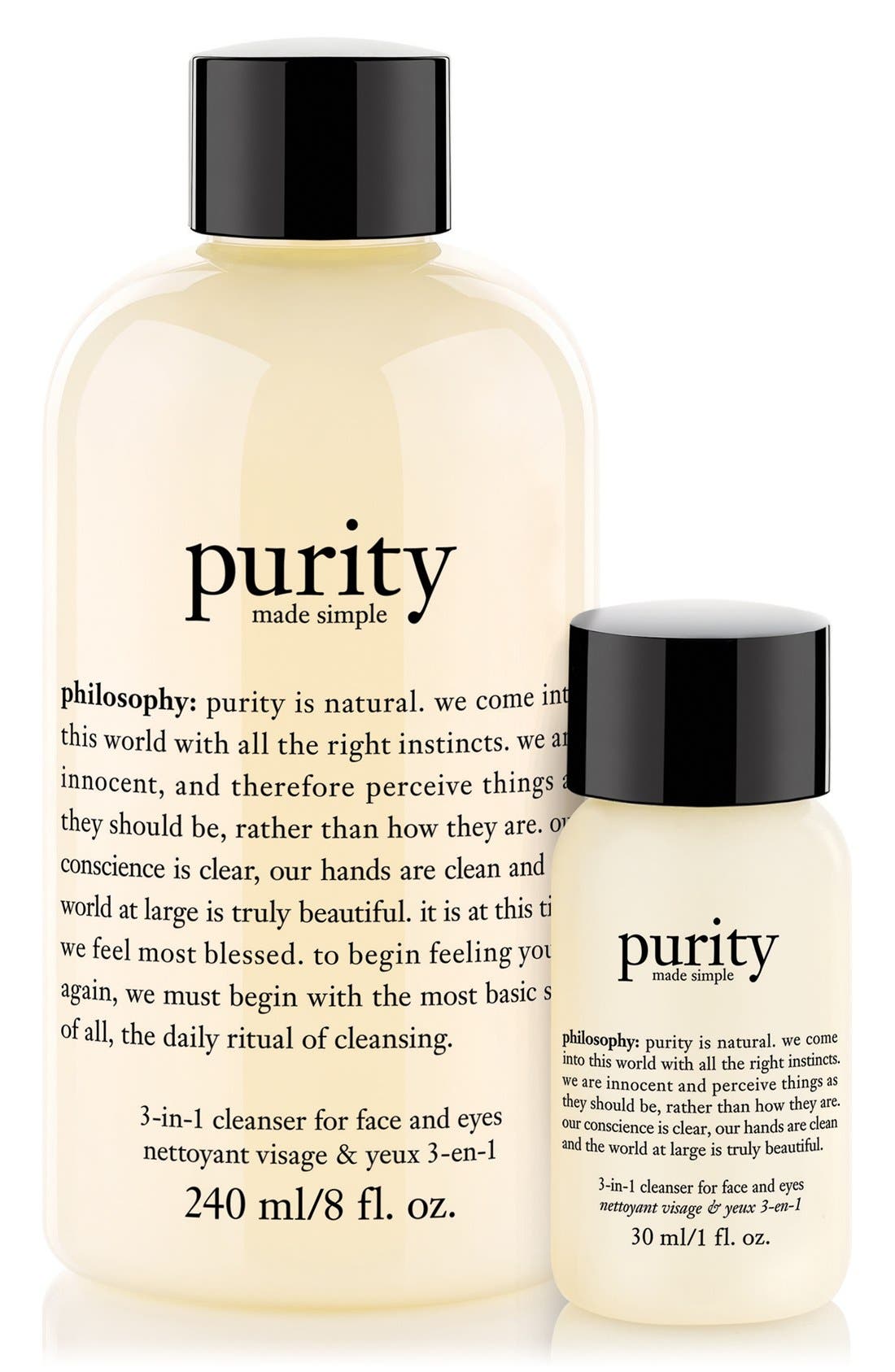 philosophy 'purity made simple' onestep facial cleanser duo (27 Value