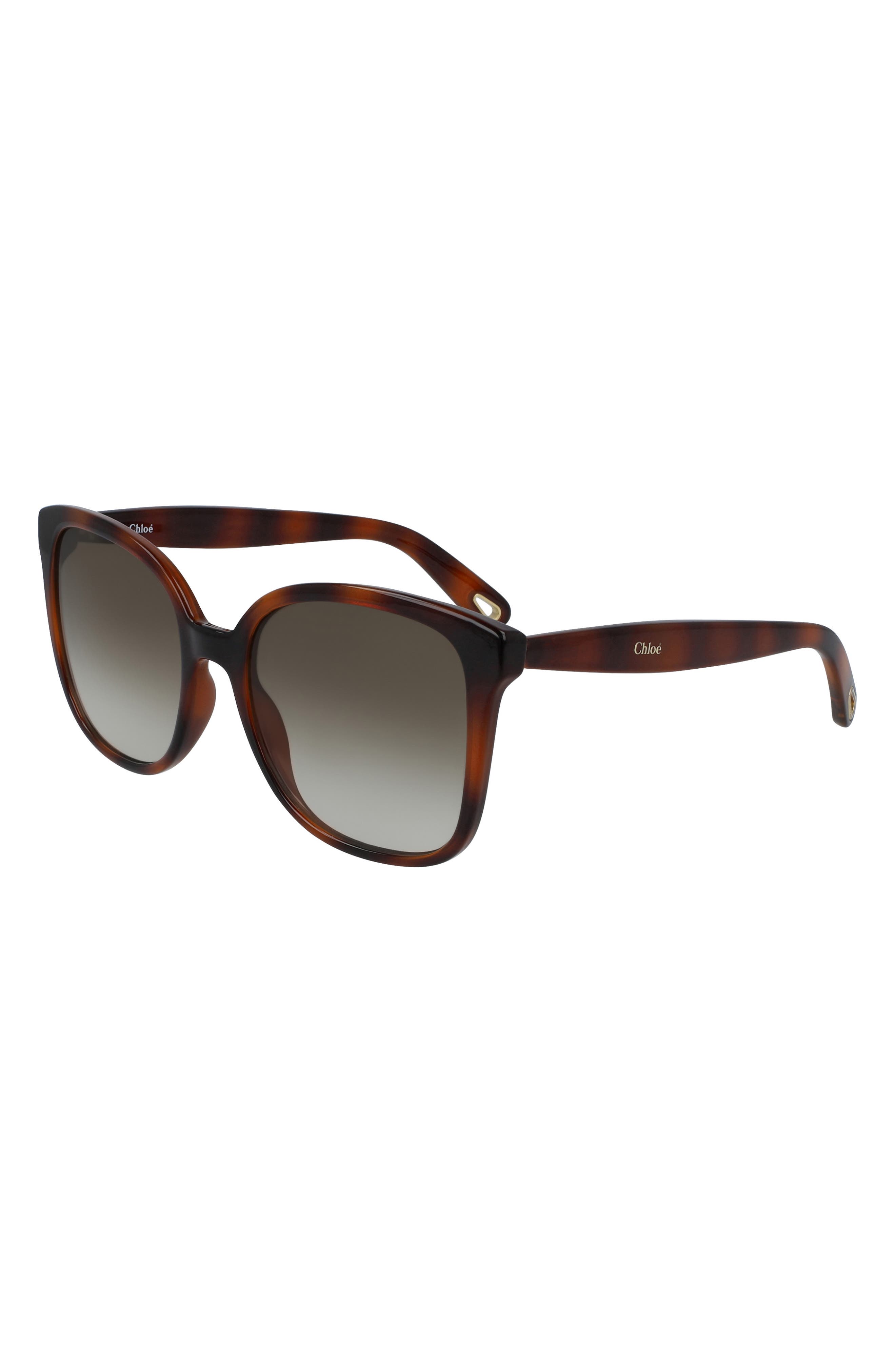 chloe 59mm eliza classic square sunglasses