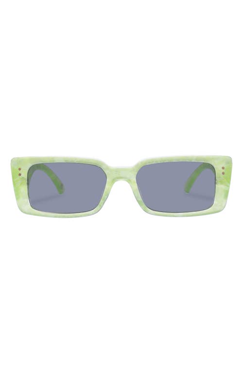 Orion 53mm Rectangular Sunglasses in Glowing Green Marble