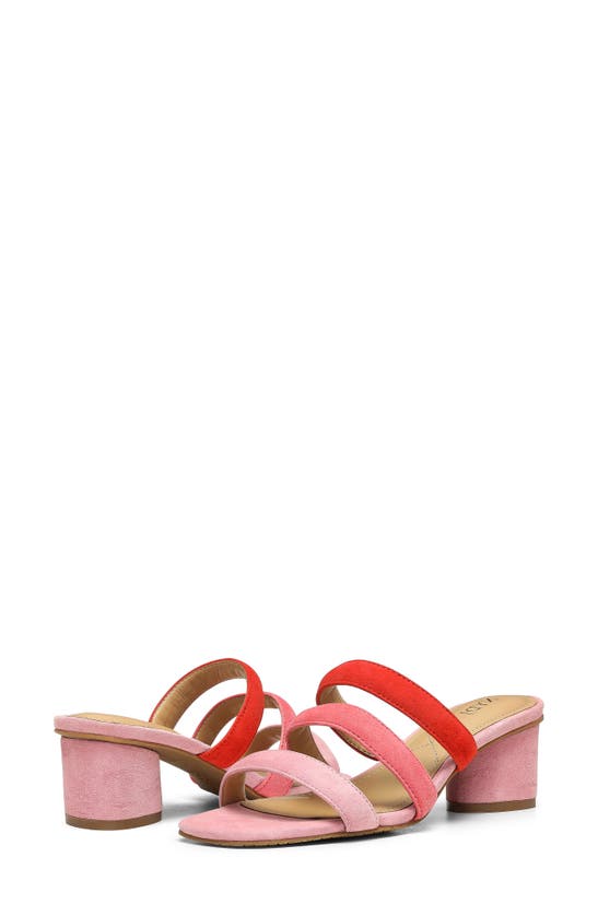 Shop Nydj Giacomo Triple Strap Slide Sandal In Blush Pink