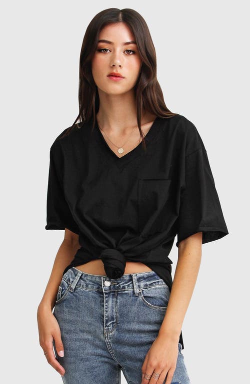 Shop Belle & Bloom Brave Soul Oversized T-shirt In Black